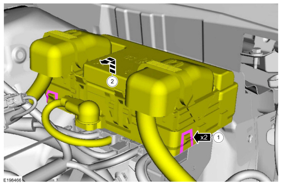Ford Fusion. Engine. Removal