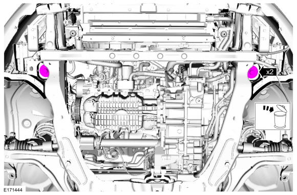 Ford Fusion. Engine. Removal