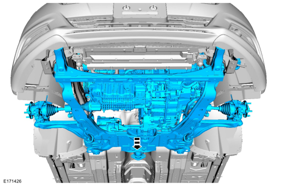 Ford Fusion. Engine. Removal
