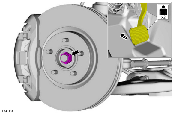 Ford Fusion. Front Halfshaft LH. Removal and Installation