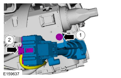 Ford Fusion. Ignition Lock Cylinder Housing. Removal and Installation