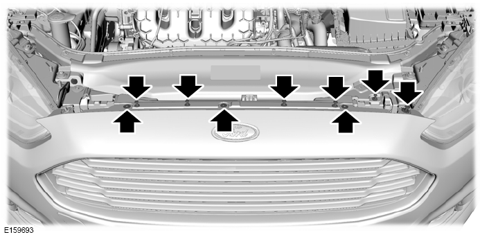 Ford Fusion. Removing a Headlamp