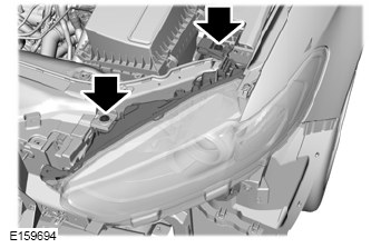 Ford Fusion. Removing a Headlamp