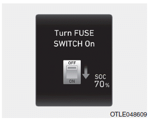 Hyundai i30. Low Tyre Pressure. Turn FUSE SWITCH on