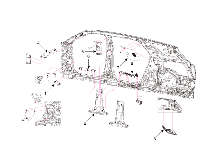Hyundai Palisade. Components and components location