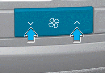 Hyundai Palisade. Fan speed control, Temperature control