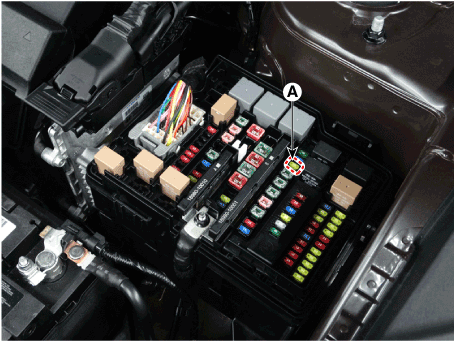 Hyundai Palisade. Release residual pressure in fuel line