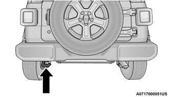 Jeep Wrangler. Emergency Tow Hooks — If Equipped