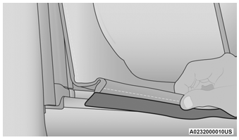 Jeep Wrangler. Remove The Right And Left Quarter Windows: