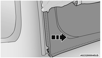 Jeep Wrangler. Remove The Right And Left Quarter Windows: