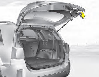 To close the tailgate, lower and push down the tailgate firmly. Make sure that