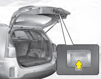 1. Press the power tailgate close button on the tailgate or inside the vehicle
