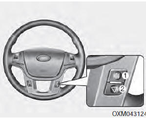 The LCD display modes can be changed by using the control buttons on the steering