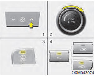 1. Set the fan speed to the highest position.
