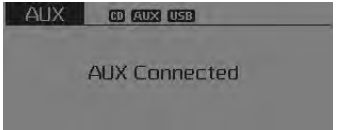 ❈ AUX mode cannot be started unless there is an external device