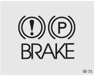 Check the brake warning light by turning the ignition switch ON (do not start