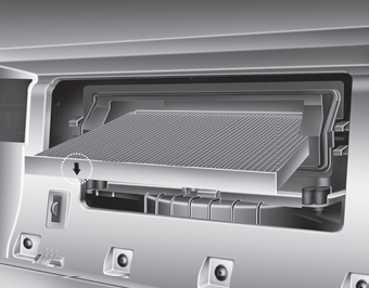 4. Replace the climate control air filter.