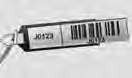 The key code number is stamped on the bar code tag attached