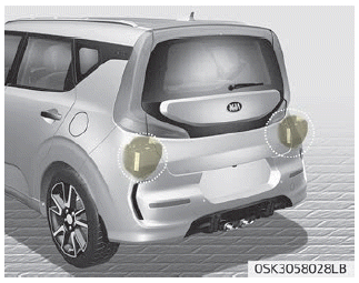 Kia Soul. Detecting sensor