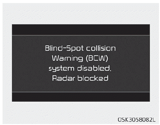 Kia Soul. Warning message