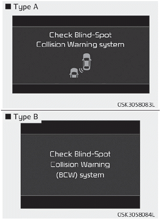 Kia Soul. Warning message