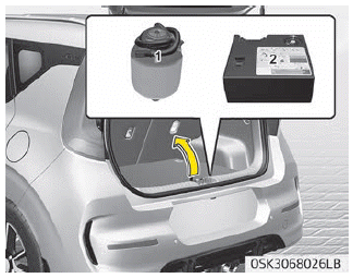 Kia Soul. If you have a flat tire (with Tire Mobility Kit)