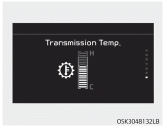Kia Soul. LCD display for transmission temperature and warning message