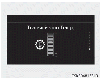 Kia Soul. LCD display for transmission temperature and warning message
