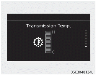 Kia Soul. LCD display for transmission temperature and warning message