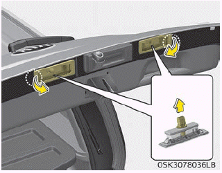 Kia Soul. License plate lamp bulb replacement