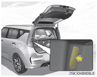 Kia Soul. Room lamp, Luggage room lamp