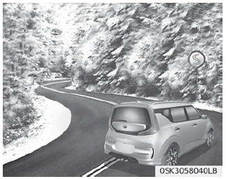 Kia Soul. Smooth cornering, Driving at night