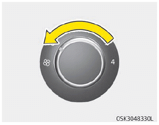 Kia Soul. To turn off the blowers, Air conditioning (A/C)